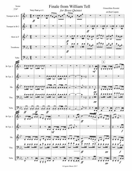 Overture From William Tell The Gallop For Brass Quintet Page 2