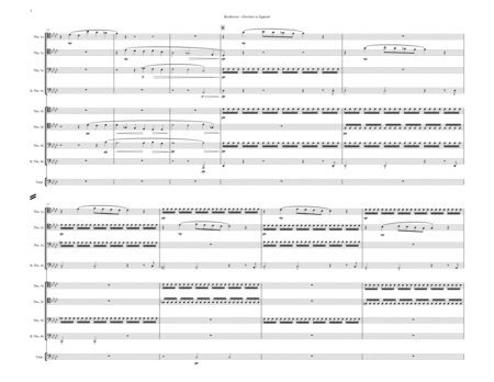 Overture To Egmont Op 84 For 8 Part Trombone Ensemble Page 2