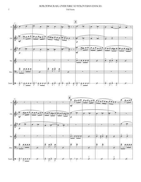 Overture To Polovtsian Dances Page 2