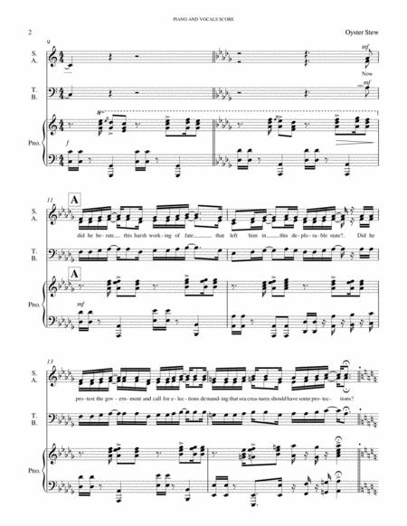 Oyster Stew Satb And Piano Accompaniment Score Page 2