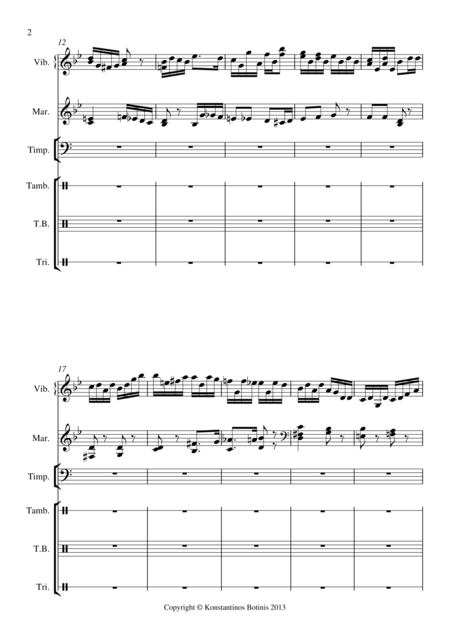 P I Tchaikovsky Nutcracker Overture For Percussion Quartet Page 2