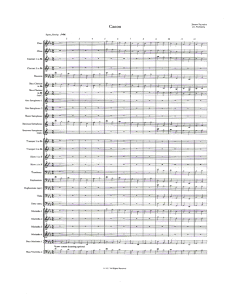 Pachelbel Canon For Wind Band Page 2