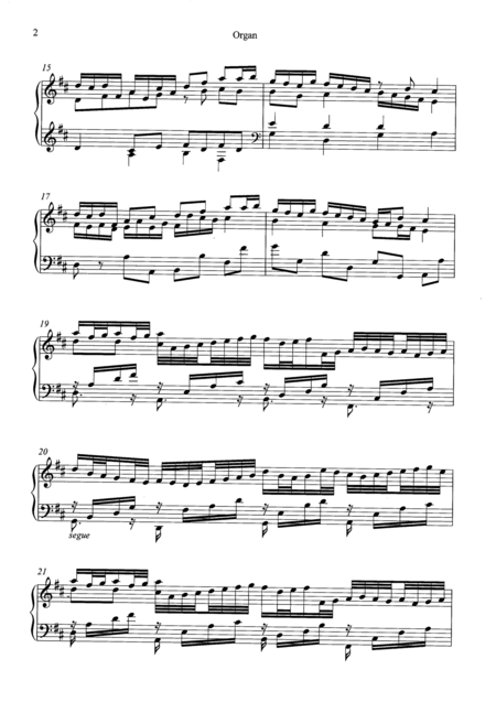 Pachelbel Canon In D Arranged By Rafael Dengra Organ Part Page 2