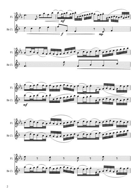Pachelbel Canon In D For Clarinet And Flute Page 2
