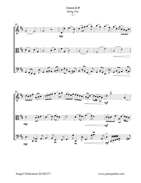 Pachelbel Canon In D For String Trio Page 2