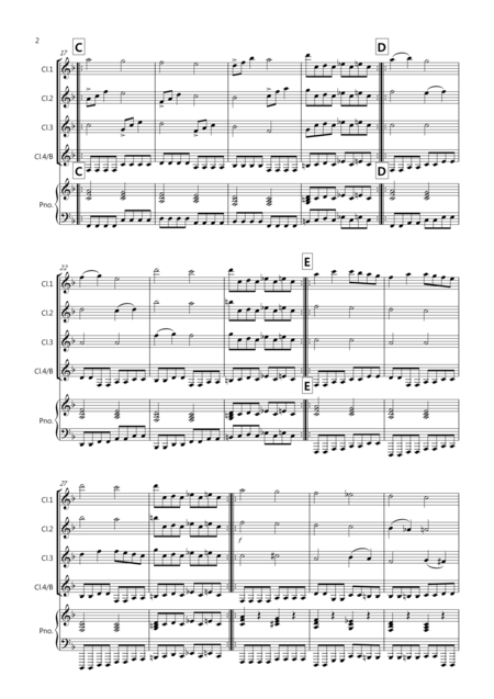 Pachelbel Rocks For Clarinet Quartet Page 2