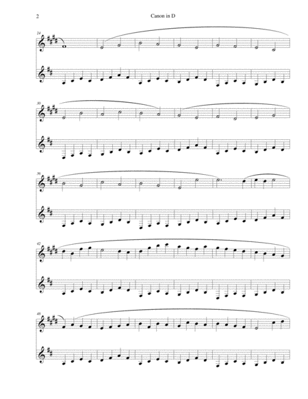 Pachelbels Canon In D For Clarinet And Marimba Page 2