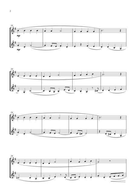 Pachelbels Canon Wedding Arrangement For Woodwind Quartet Piano Accompaniment Page 2