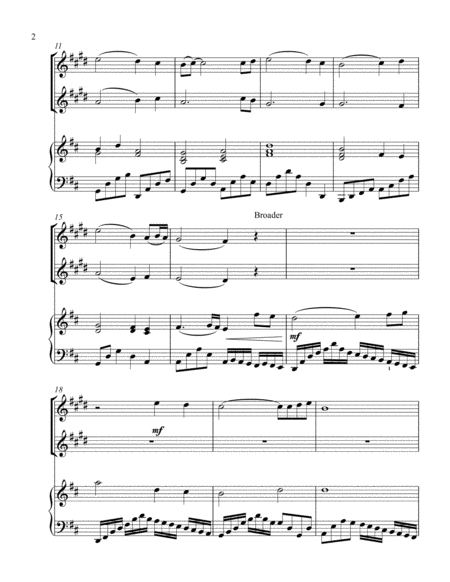 Pachelbels Noel Treble Bb Instrument Duet Page 2