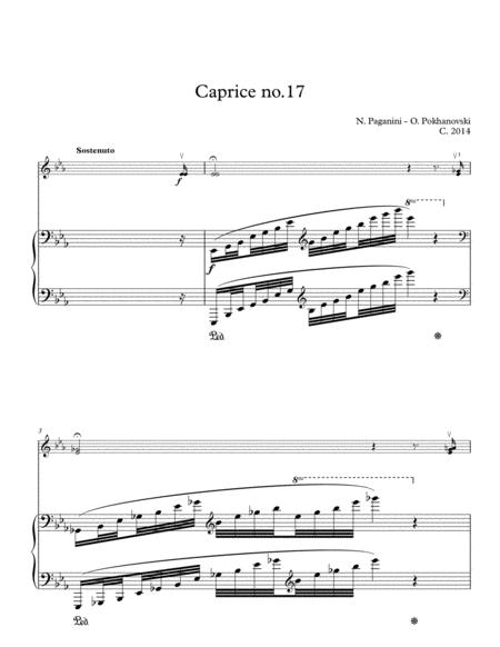 Paganini Caprice 17 For Violin And Piano Page 2