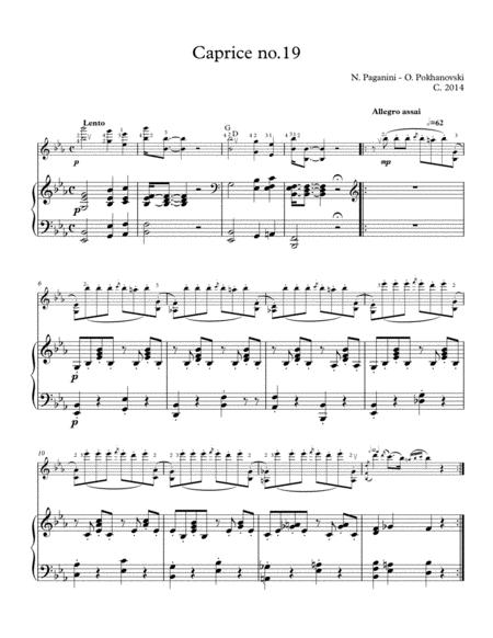 Paganini Caprice 19 For Violin And Piano Page 2