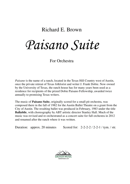 Paisano Suite Page 2