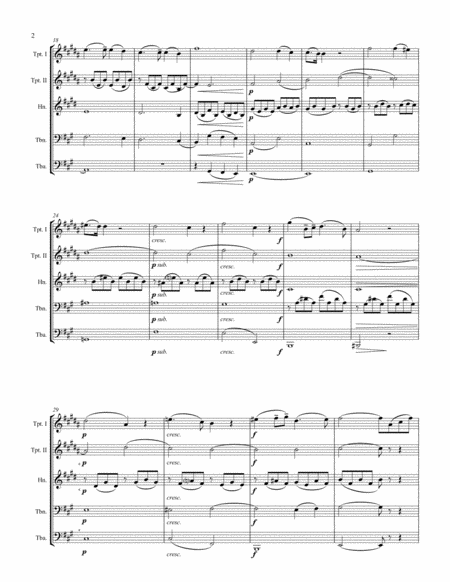 Panis Angelicus Cesar Franck For Brass Quintet Page 2