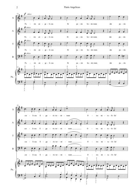 Panis Angelicus Choir Piano Page 2