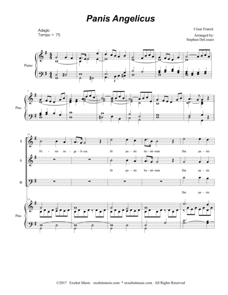 Panis Angelicus For Sab And Piano Page 2