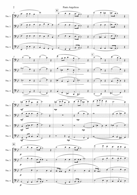 Panis Angelicus For Trombone Quartet Page 2