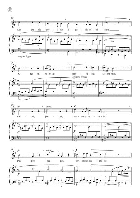 Panis Angelicus G Major For Voice And Piano Page 2