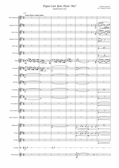 Papa Can You Hear Me Euphonium Solo Page 2