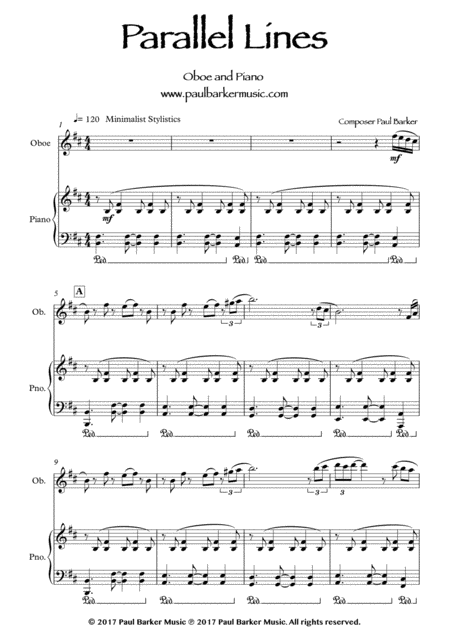 Parallel Lines Oboe Piano Page 2