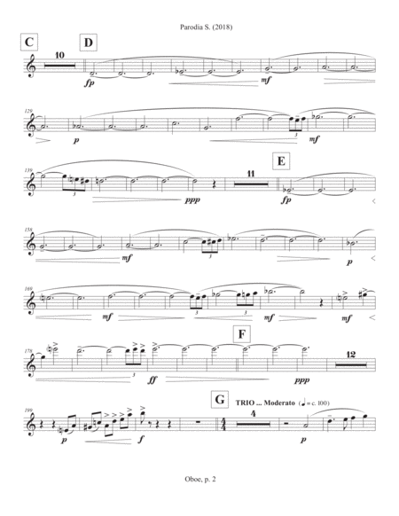 Parodia Schumanniana 2018 Oboe Part Page 2
