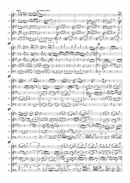 Parry An English Suite Mvts I To V Wind Quintet Page 2