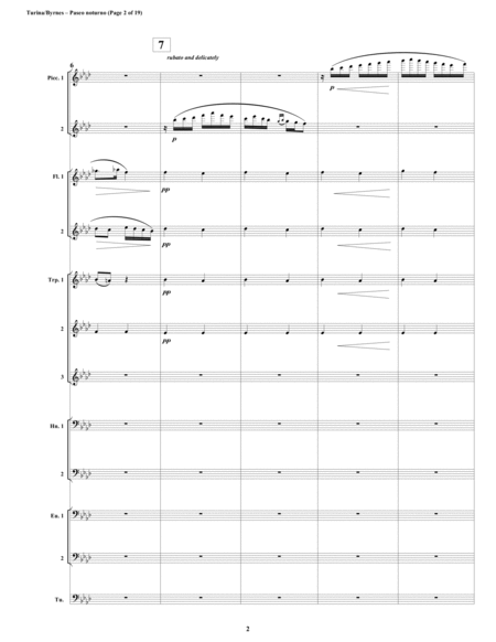 Paseo Notorno From Lbum De Viaje Mvt 4 Op 15 Brass Octet 2 Piccolos 2 Flutes Page 2