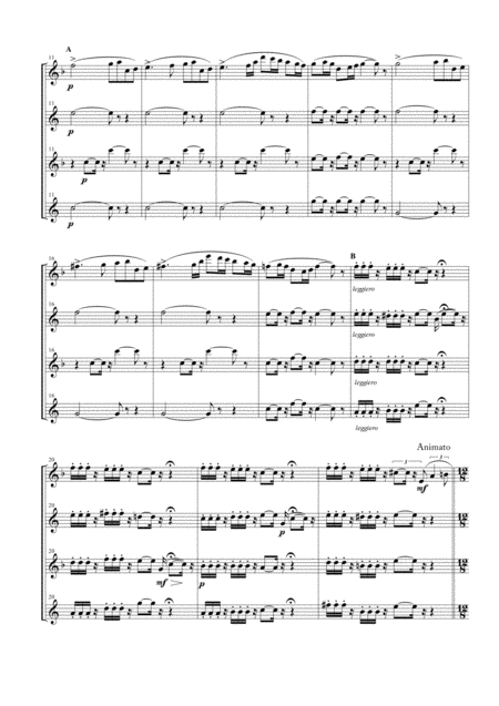 Pastorale From L Arlesienne Suite No 2 For Saxophone Quartet Page 2