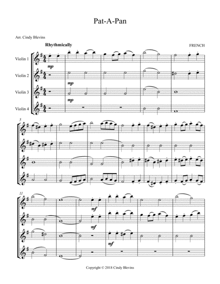 Pat A Pan For Violin Quartet Page 2