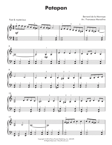 Patapan Early Intermediate Piano Page 2