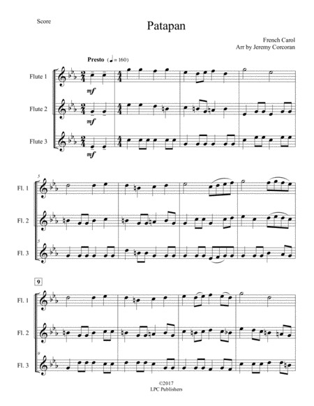 Patapan For Three Flutes Page 2