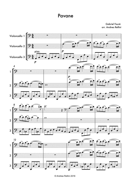 Pavane 3 Cellos Page 2