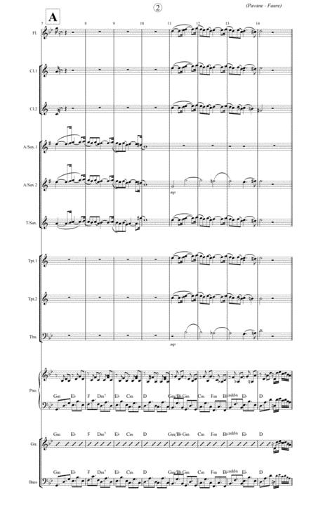 Pavane Faure For A Medium Latin Jazz Band Page 2