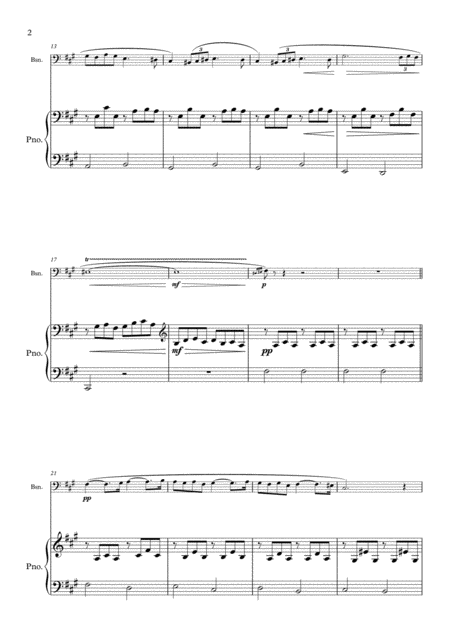 Pavane Op 50 For Solo Bassoon And Piano Page 2