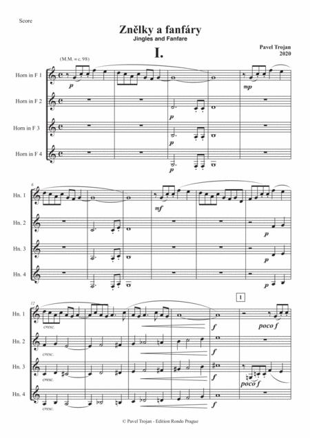 Pavel Trojan Jingles And Fanfare For Four French Horns Page 2