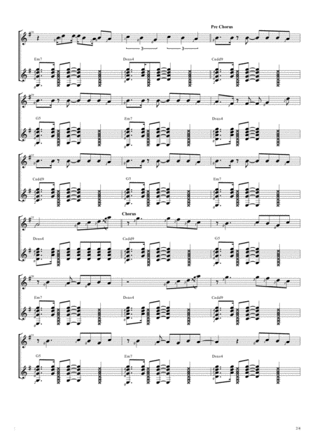 Payphone Duet Guitar Score Page 2