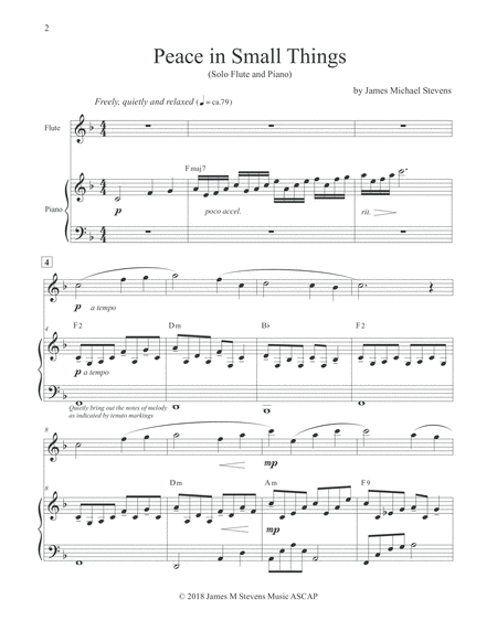 Peace In Small Things Flute Piano Page 2