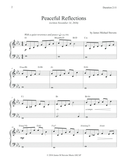 Peaceful Reflections Sacred Piano Page 2