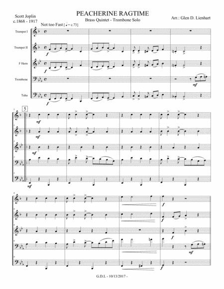 Peacherine Ragtime Brass Page 2