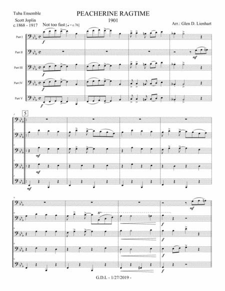 Peacherine Ragtime Tuba Ensemble Page 2