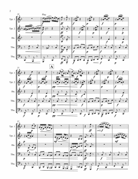 Peanuts A Nutty Rag For Brass Quintet Page 2