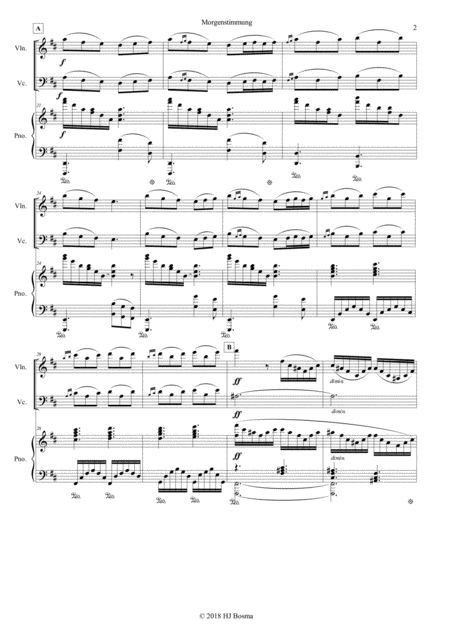 Peer Gynt Suite By Edvard Grieg Arranged For Pianotrio Page 2