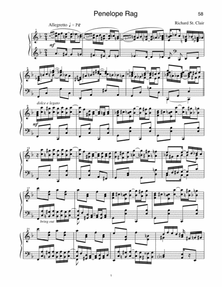 Penelope Rag For Solo Piano Page 2