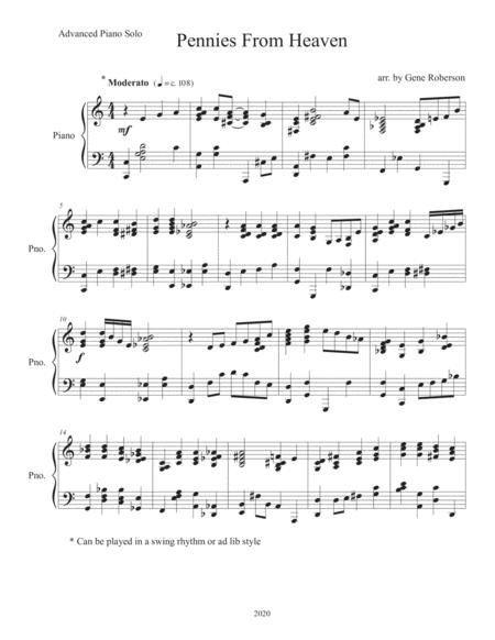 Pennies From Heaven Piano Solo From Pop Collection Page 2