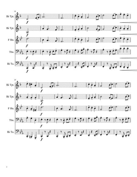 Pentatonix Carol Of The Bells For Brass Quintet Page 2