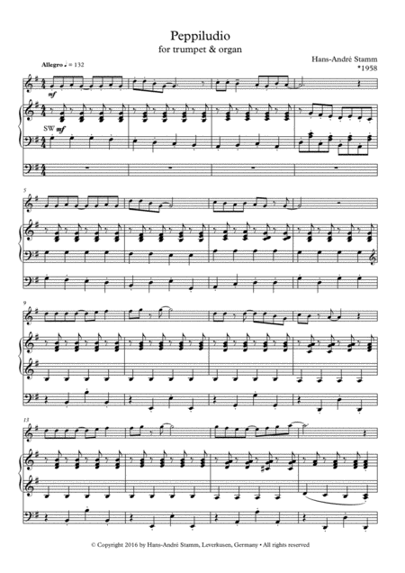 Peppiludio For Trumpet And Organ Page 2