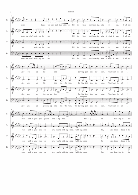 Perfect Satb A Capella Page 2