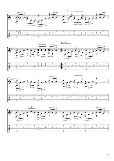 Perfect Solo Guitar Tablature Page 2