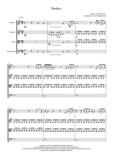 Perfect String Quartet Page 2