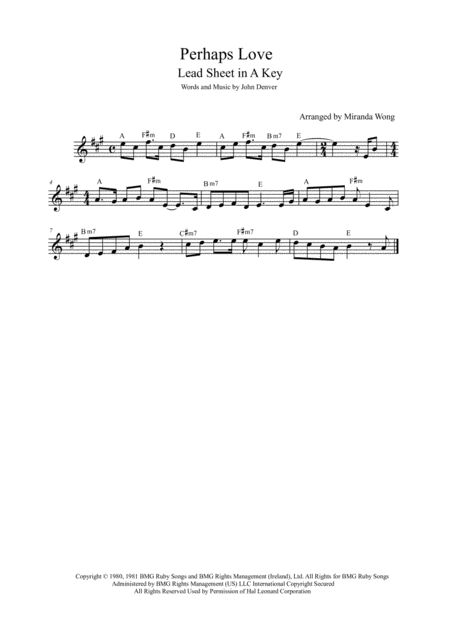 Perhaps Love Alto Saxophone Tenor Or Soprano Saxophone Concert Key Page 2