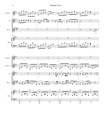 Perhaps Love Duet For Flute And Bb Clarinet Page 2